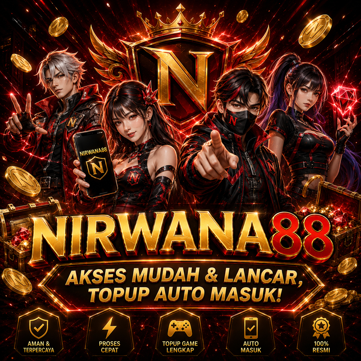 Nirwana88 Akses Mudah & Lancar, Topup Auto Masuk!